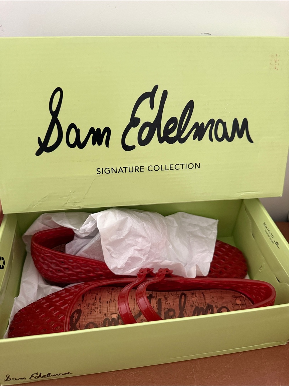 Sam Edelman Red Dual-Strap Jelly Mary Janes - Picture 6 of 7